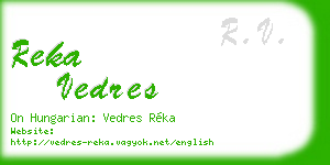 reka vedres business card