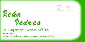 reka vedres business card